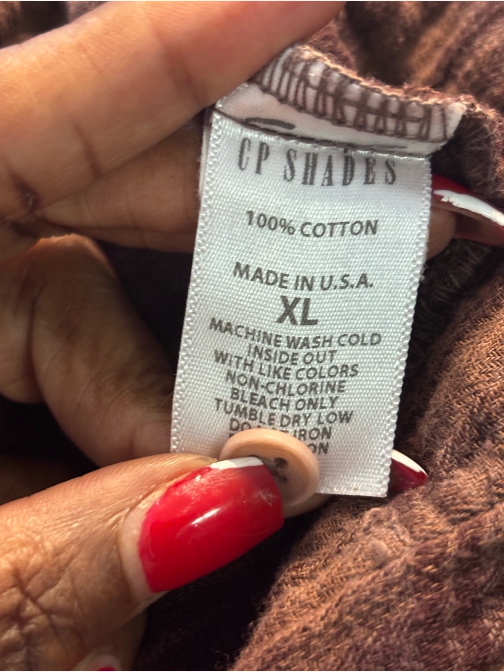 CP Shades Brown Knit Pullover shirt dress whimsigoth, ghazi, lagenlook XL - Picture 6 of 7
